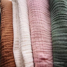wholesale GOTS 100%Organic cotton baby swaddle muslin blanket fabric